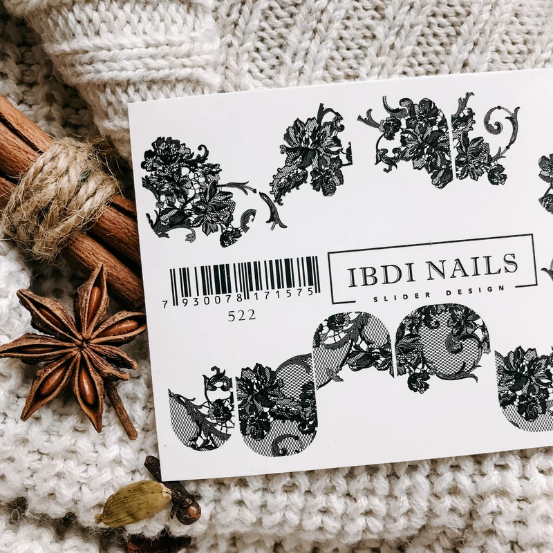 IBDI Pattern nail decals / sliders #522