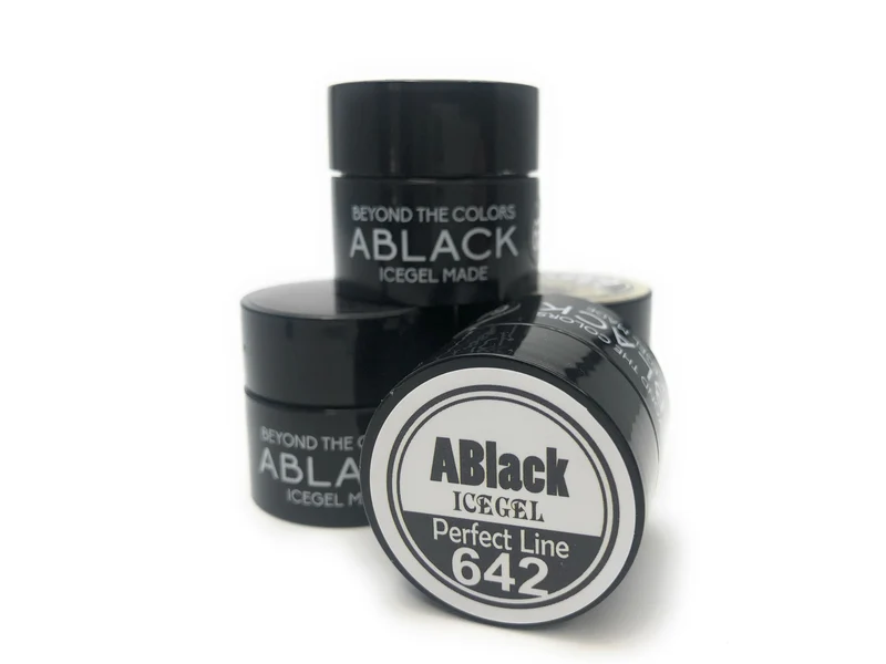 ICEGEL ABlack Perfect line gel polish 4 colors 637-643