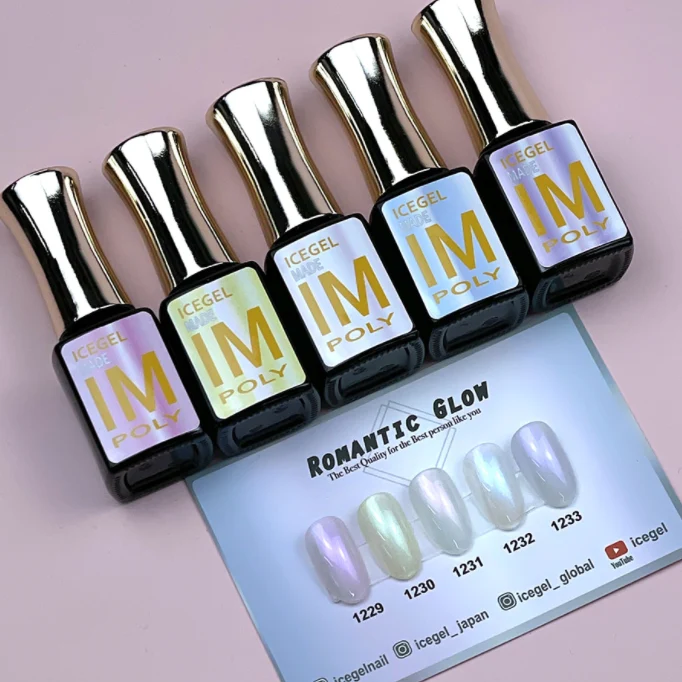 ICEGEL Romantic Glow gel polish 1229-1233