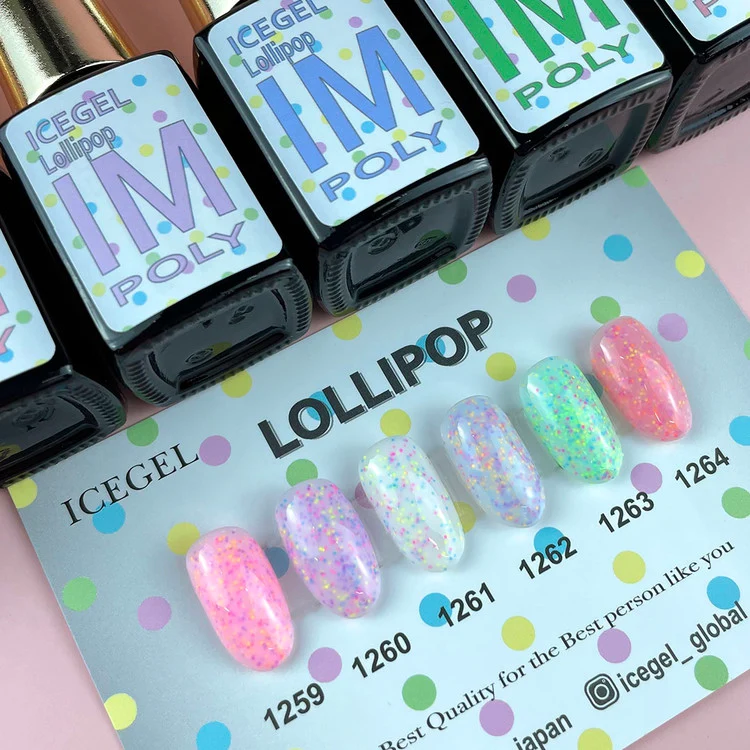 ICEGEL Lollipop gel polish 1259-1264