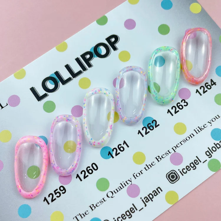 ICEGEL Lollipop gel polish 1259-1264