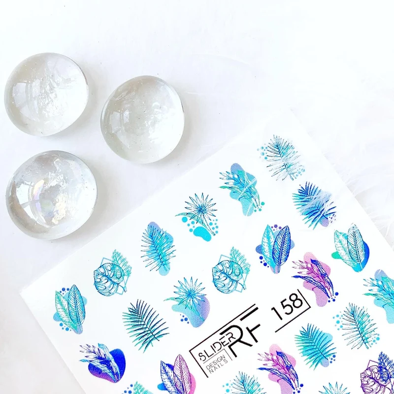 Slider.RF Leaf nail decals / sliders 158