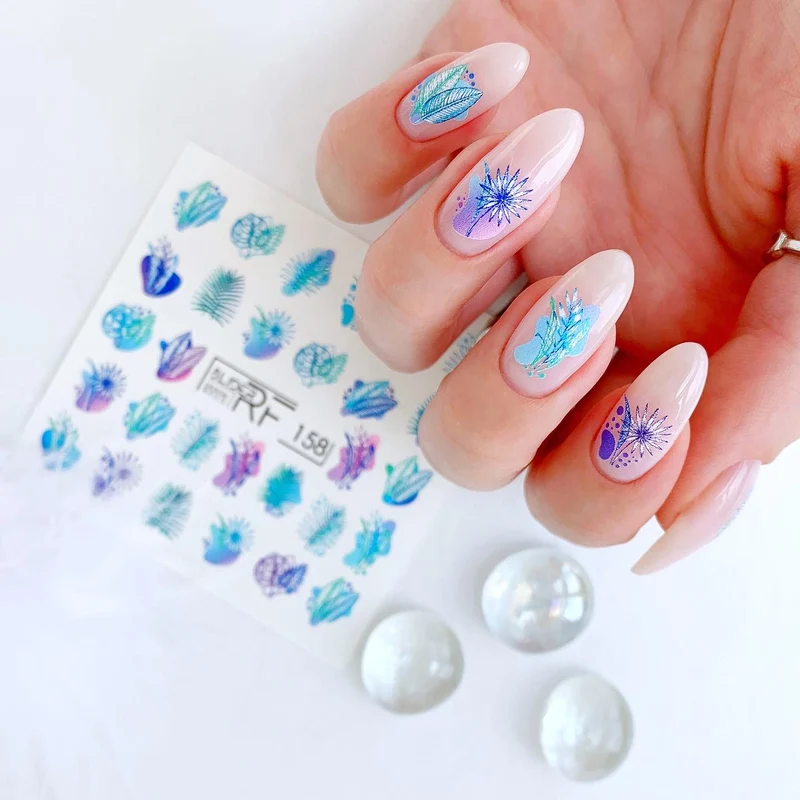 Slider.RF Leaf nail decals / sliders 158