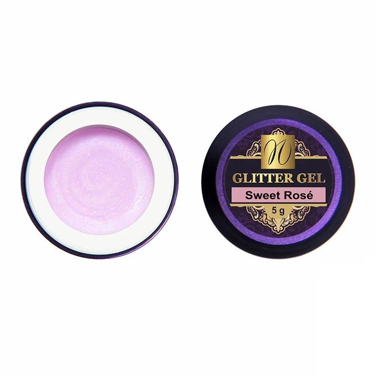 Glitter Gel "Sweet Rosé" 5ml (TPO/HEMA-free)