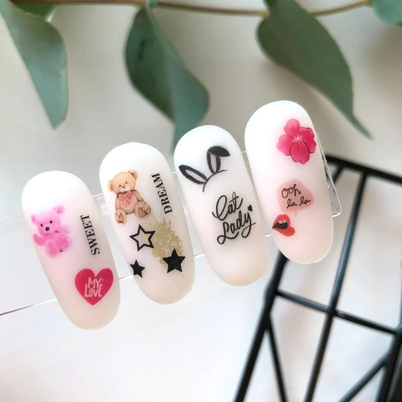 IBDI Valentines Day nail decals / sliders #495