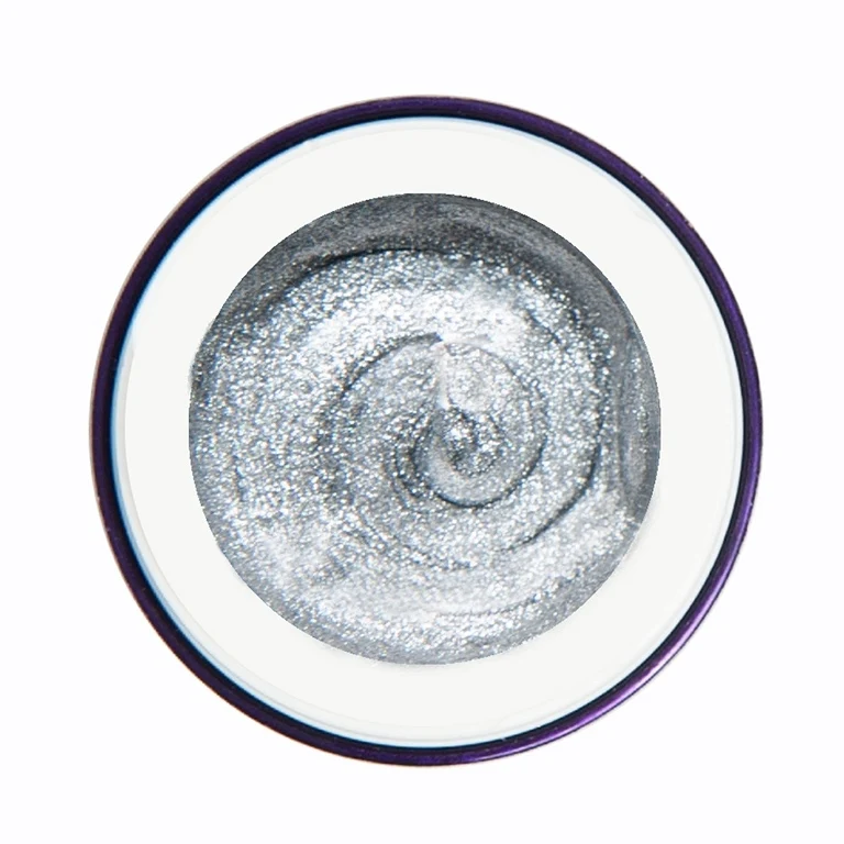 Nailart Farbgel (ohne Schwitzschicht) "Silver Extreme" (TPO/HEMA-free)