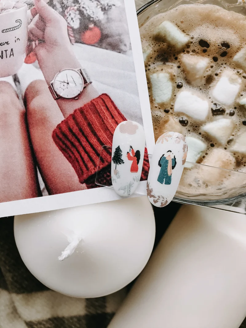 IBDI Christmas nail decals / sliders COLORFUL 77