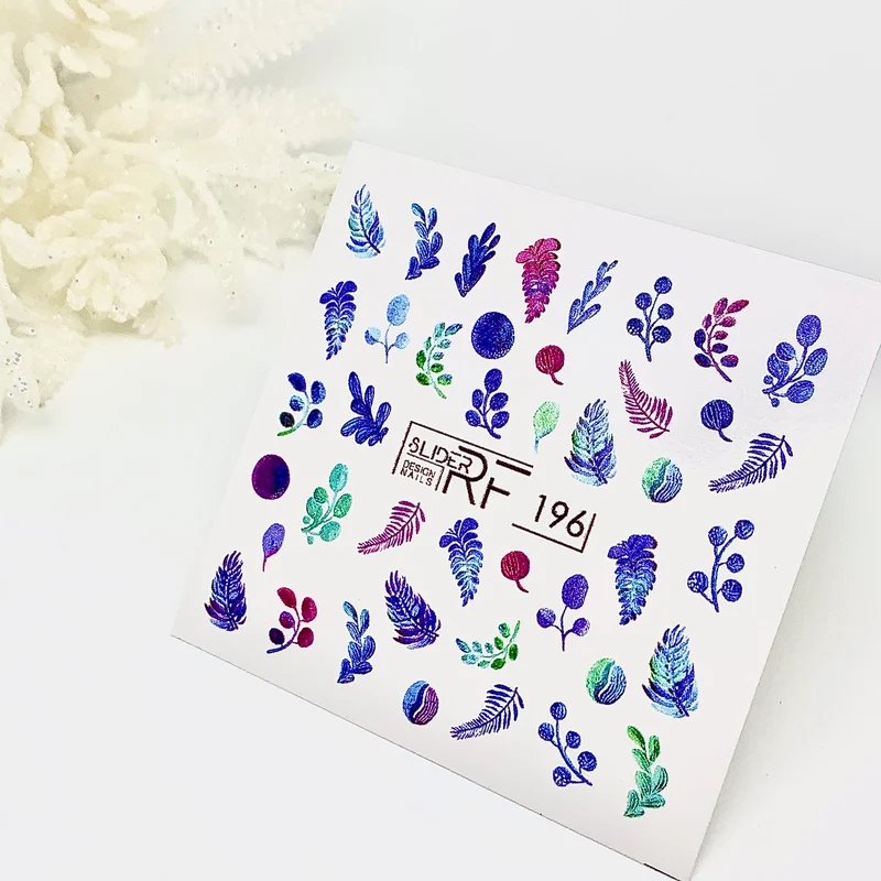 Slider.RF Leaf nail decals / sliders 196