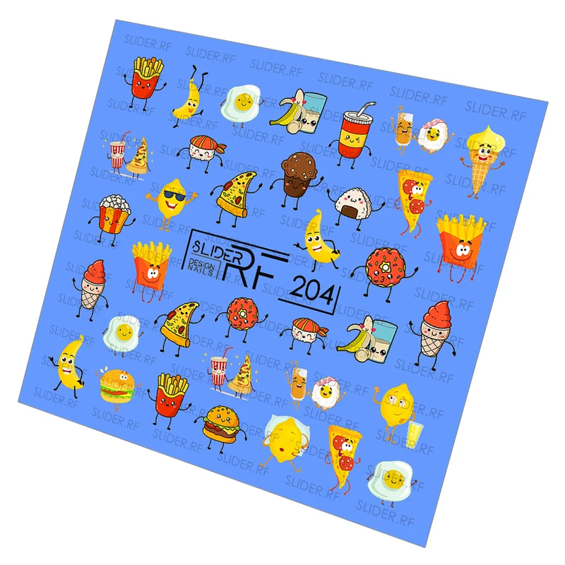 Slider.RF Food nail decals / sliders 204