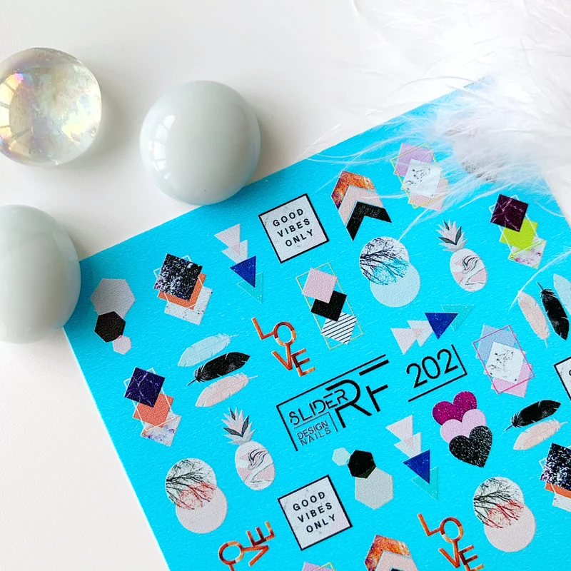 Slider.RF Geometric nail decals / sliders 202