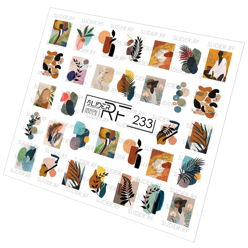 Slider.RF Geometric art nail decals / sliders 233