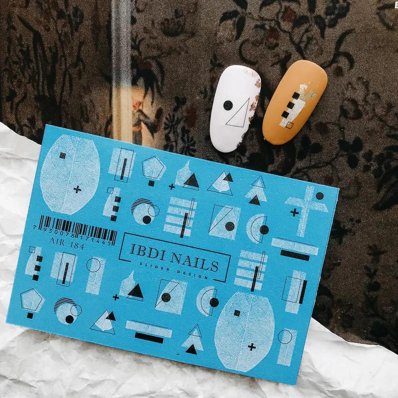 IBDI Geometric nail decals / sliders #Air 184