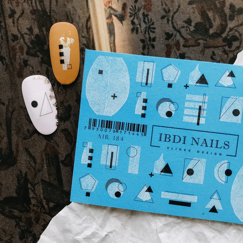 IBDI Geometric nail decals / sliders #Air 184