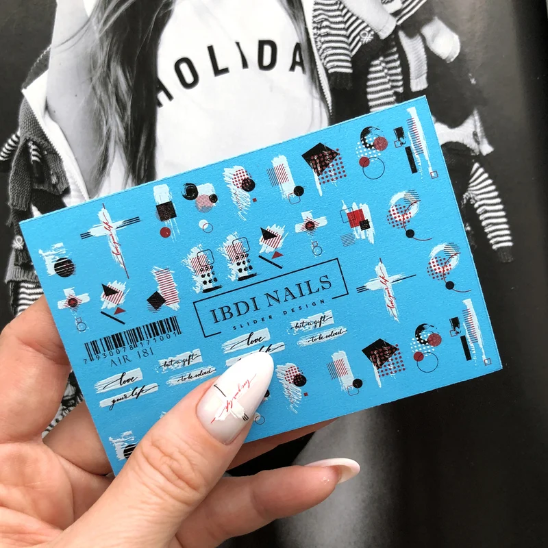 IBDI Abstract nail decals / sliders #Air 181