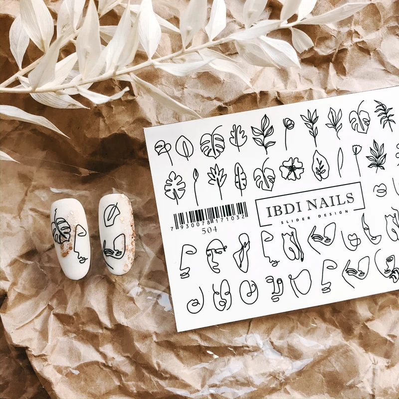 IBDI Fashion nail decals / sliders #504