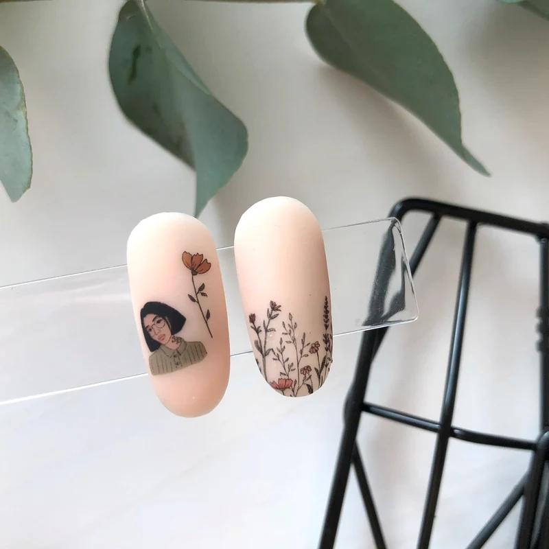IBDI Flower and Fashion nail decals / sliders #497