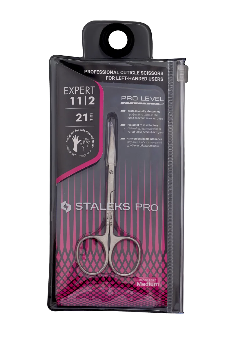 STALEKS PRO Expert 11 left handed nail scissors working part, manicure nail tools, cuticle cutter SE-11-2
