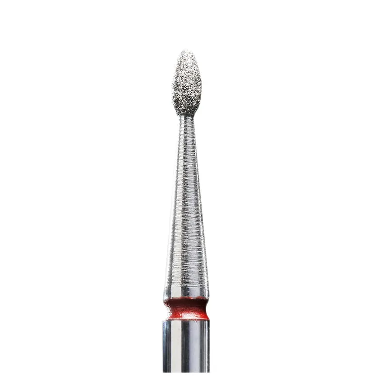 STALEKS PRO Diamond e-file nail drill bits 1.6mm - Flame, Soft grit, electric file nail bits for Russian manicure, cuticle cutter FA50R016/3.4
