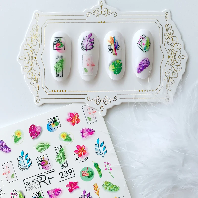 Slider.RF Leaf nail decals / sliders 239