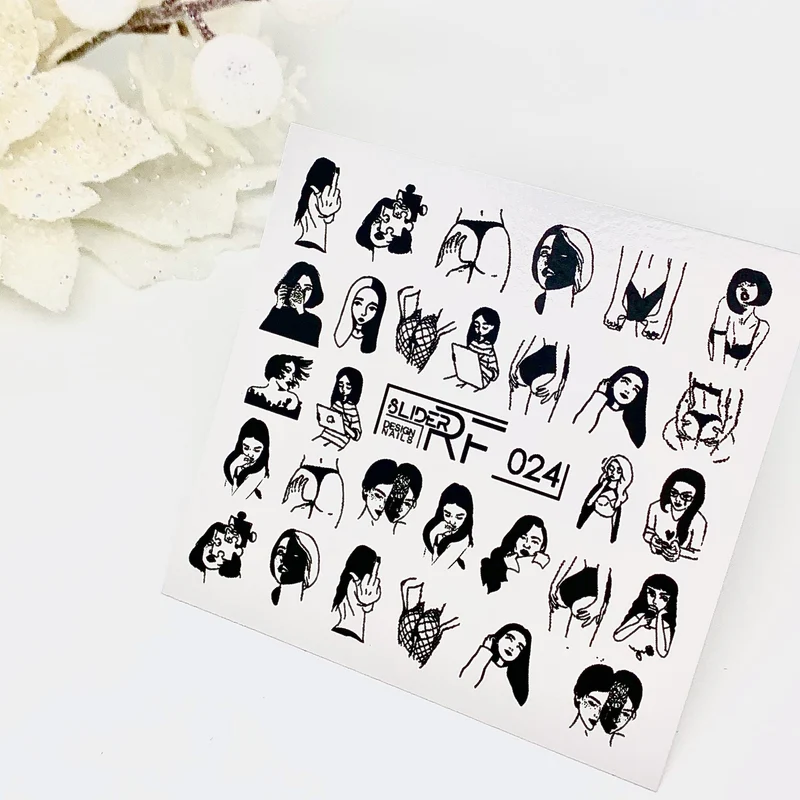 Slider.RF Sexy woman nail decals / sliders 024