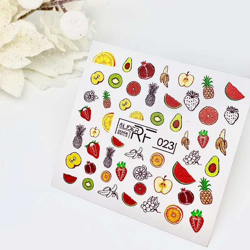 Slider.RF Fruit nail decals / sliders 023