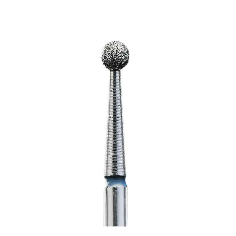 STALEKS PRO Diamond e-file nail drill bits 2.7mm - ball, medium grit, electric file nail bits for Russian manicure, cuticle cutter FA01B027