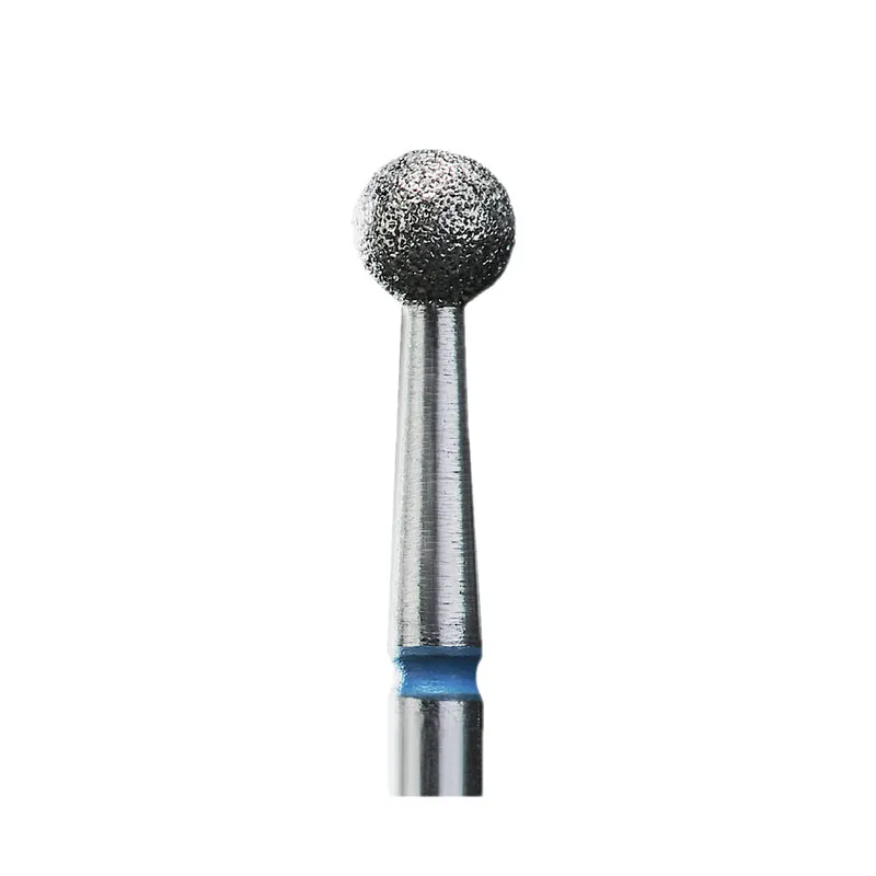 STALEKS PRO Diamond e-file nail drill bits 4mm - ball, medium grit, electric file nail bits for Russian manicure, cuticle cutter FA01B040