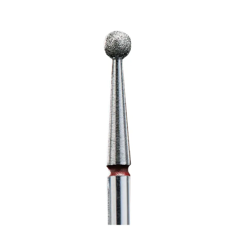 STALEKS PRO Diamond e-file nail drill bits 2.7mm - ball, soft grit, electric file nail bits for Russian manicure, cuticle cutter FA01R027