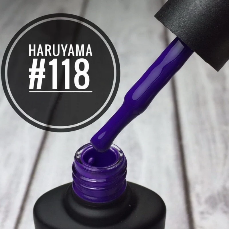 Haruyama Purple gel nail polish 118