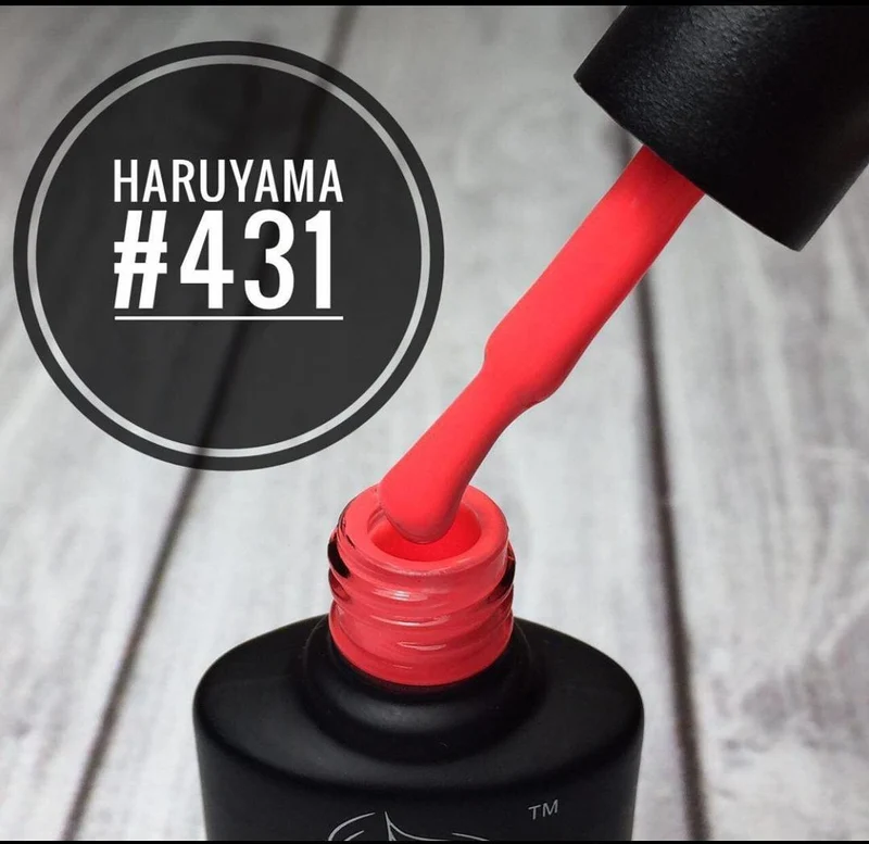 Haruyama Orange gel nail polish 431