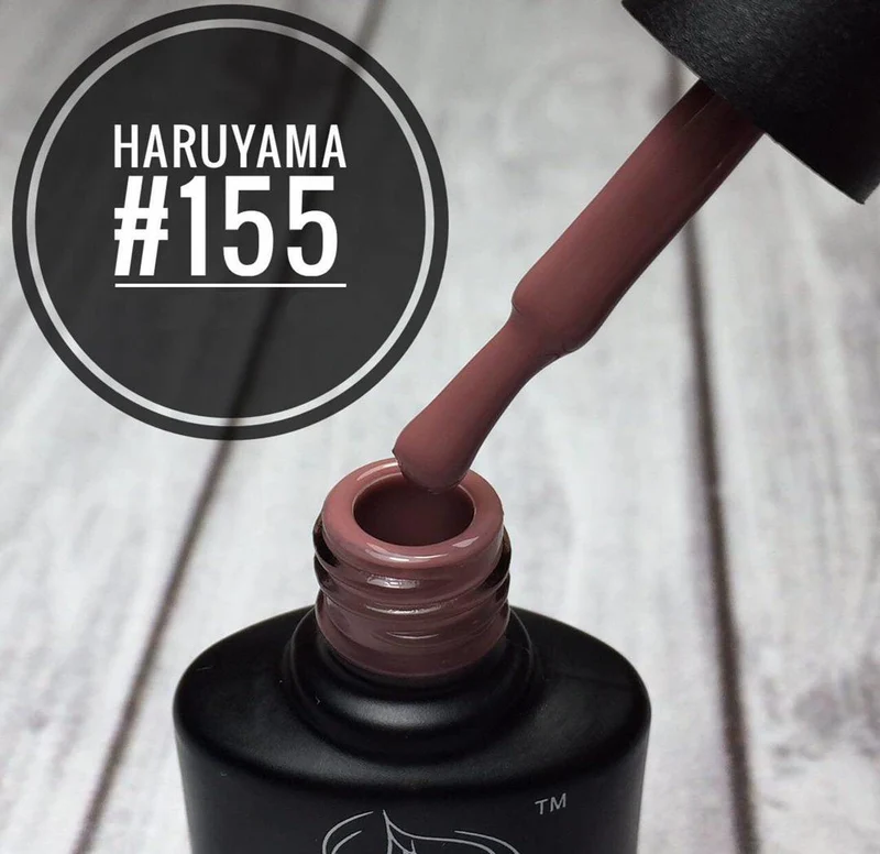 Haruyama Chocolate brown gel nail polish 155