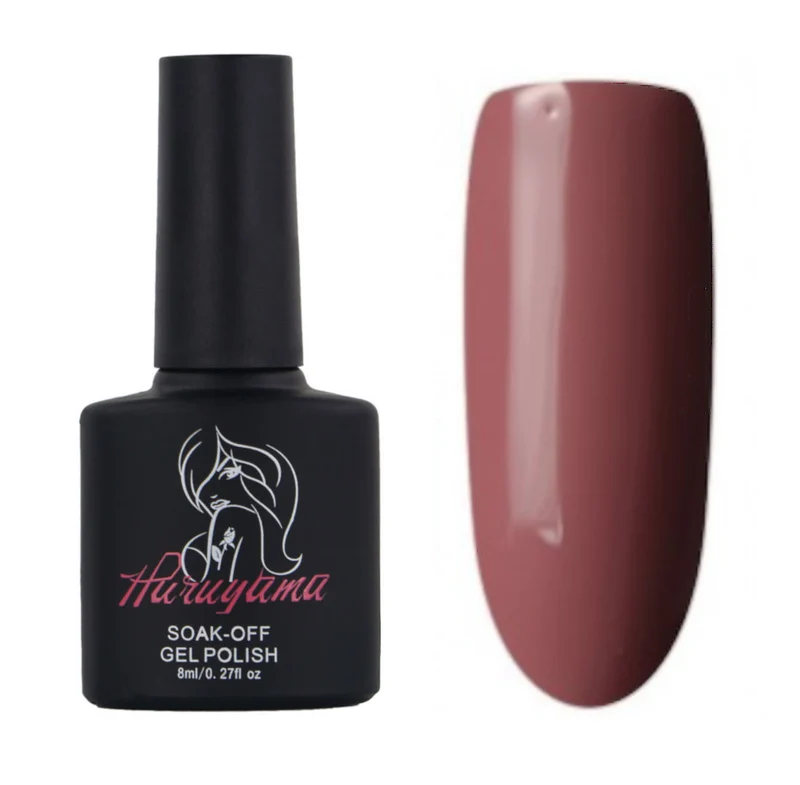 Haruyama Chocolate brown gel nail polish 155