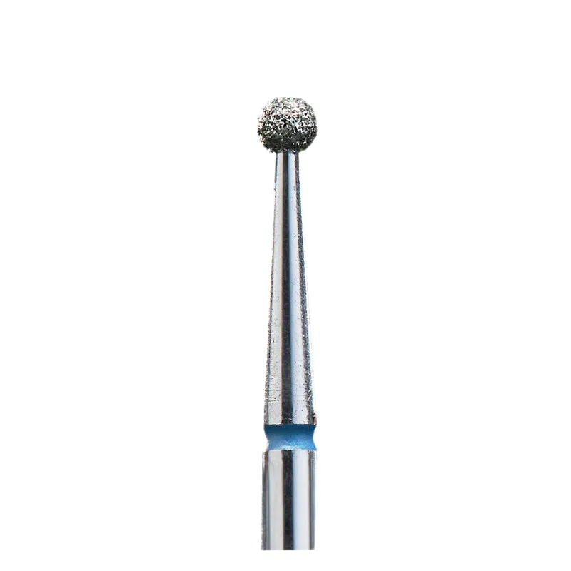 STALEKS PRO Diamond e-file nail drill bits 2.5mm - ball, medium grit, electric file nail bits for Russian manicure, cuticle cutter FA01B025
