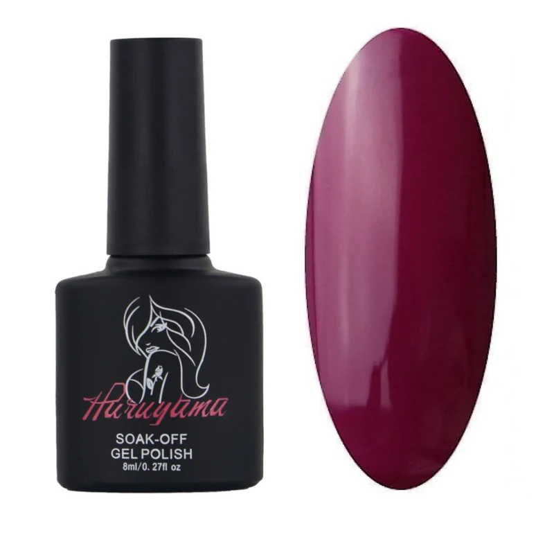 Haruyama Red eggplant blue gel nail polish 402