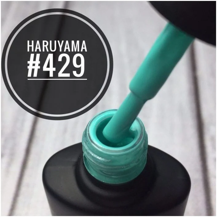 Haruyama Turquoise mint blue gel nail polish 429
