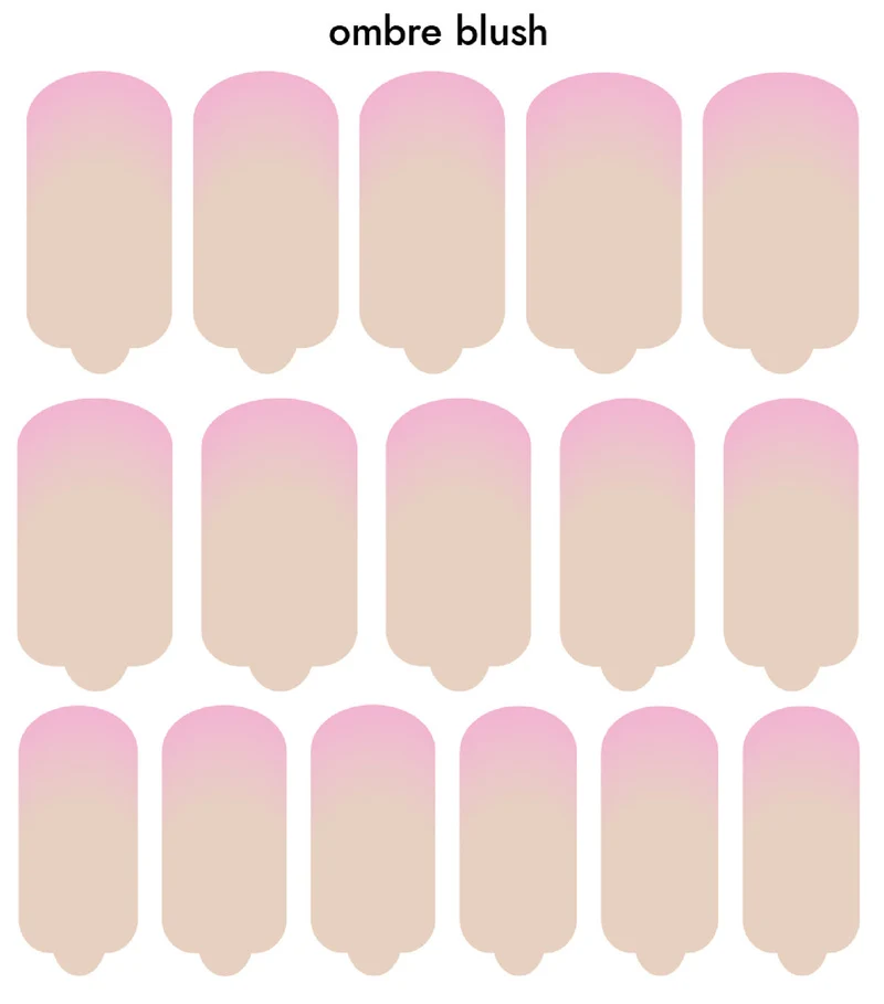 Nagelfolie Ombre blush - Nail Wraps by Provocative Nails