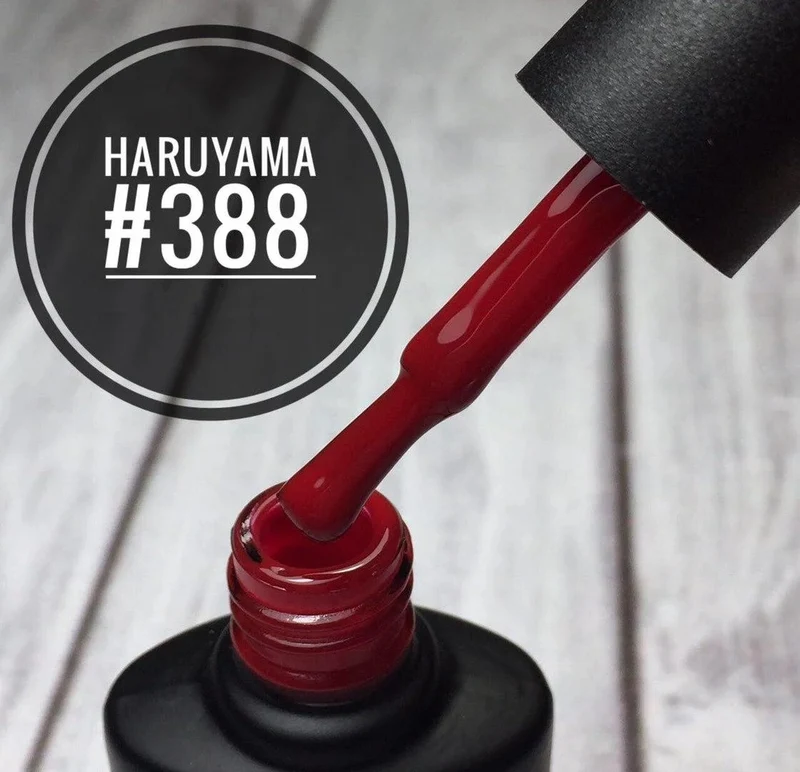 Haruyama Red gel nail polish 388