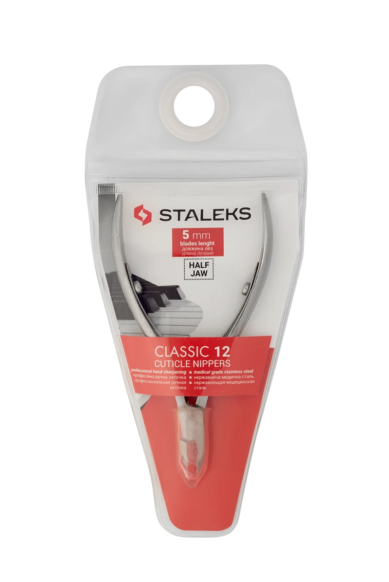 STALEKS PRO Classic 12 Cuticle nipper 5mm working part, manicure nail tools, cuticle cutter NC-12-5