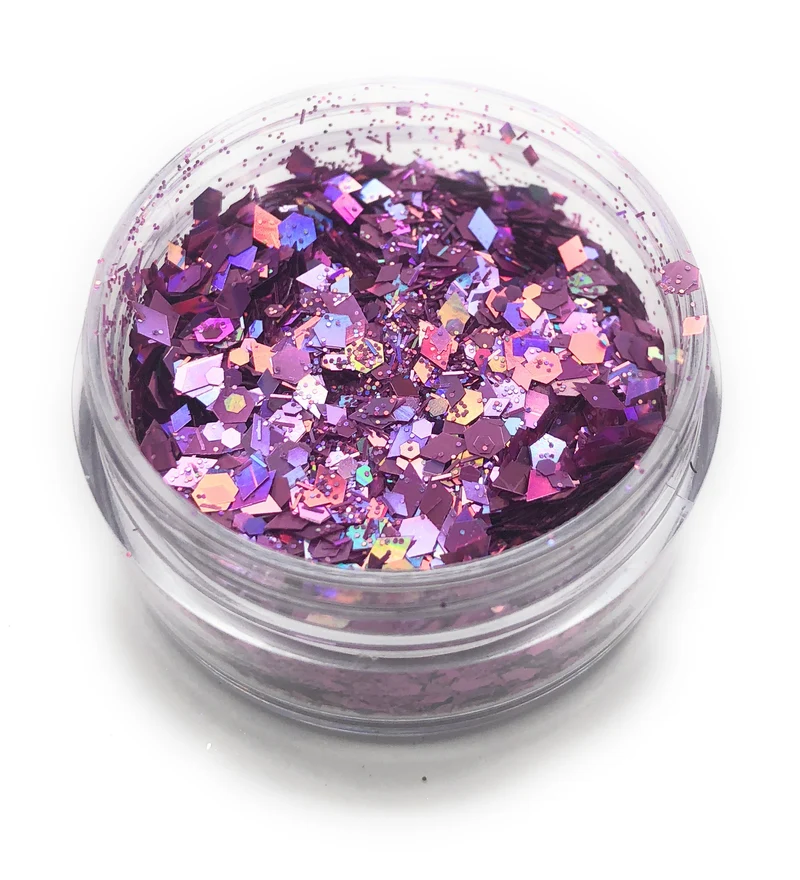 NOCTÍS Purple glitter, nail art