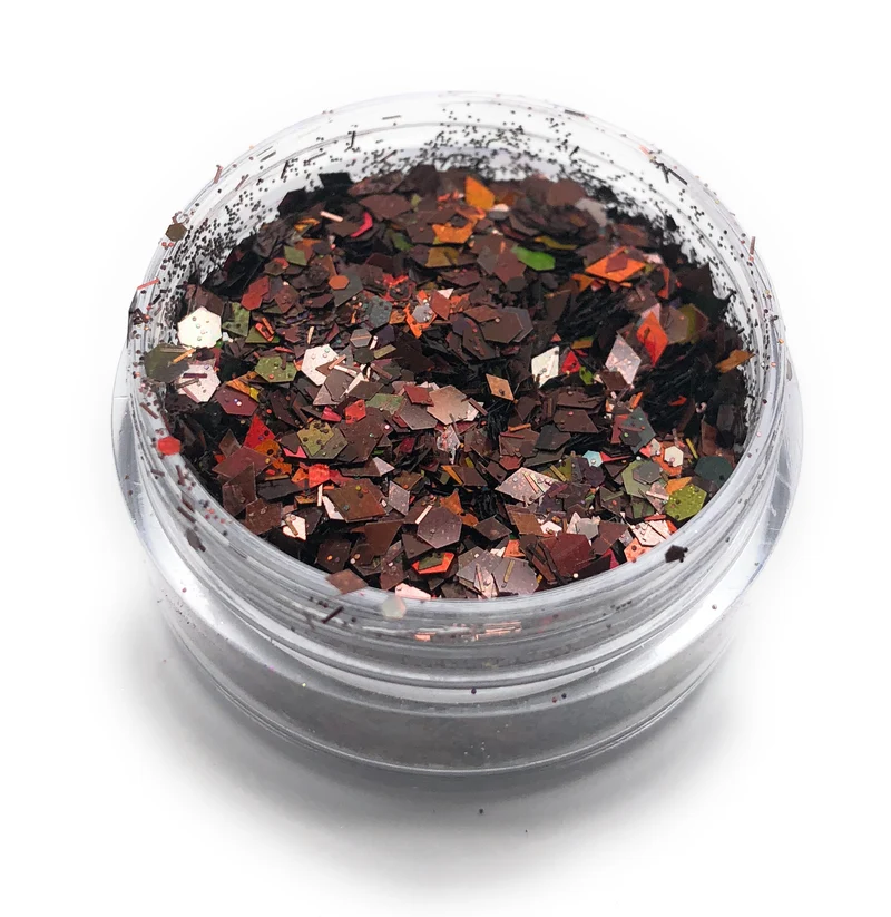 NOCTÍS Red copper glitter powder, nail art