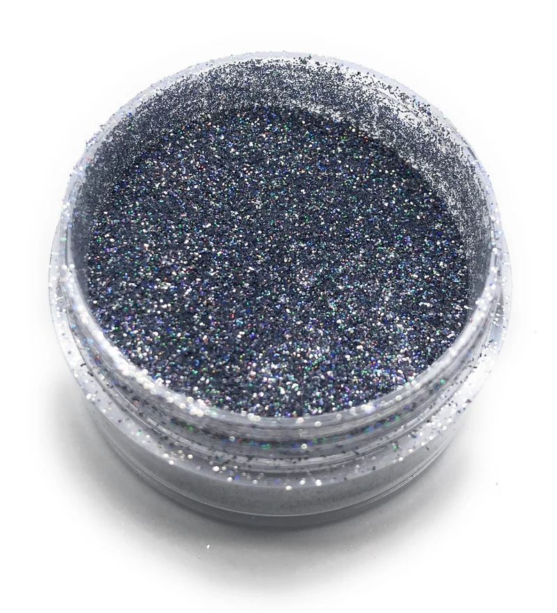 NOCTÍS Silver holographic chrome nail powder