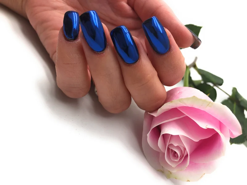 NOCTÍS Blue chrome nail powder