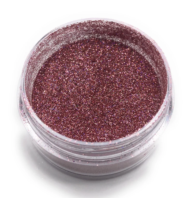 NOCTÍS Red holographic chrome nail powder