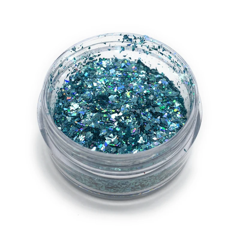 NOCTÍS Blue glitter, nail art