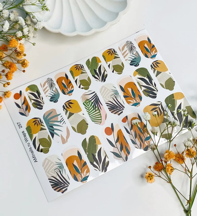 Nagelfolie 257 Nail Wraps für Maniküre AMINAILS
