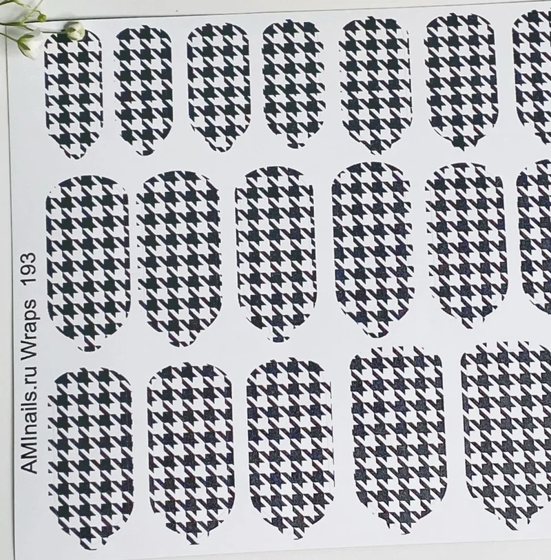 Nagelfolie 193 Nail Wraps für Maniküre AMINAILS