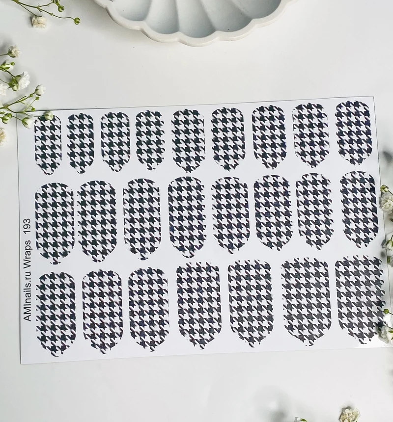 Nagelfolie 193 Nail Wraps für Maniküre AMINAILS