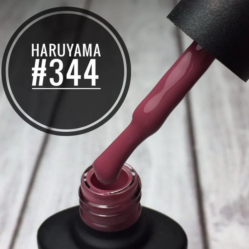 Haruyama Mauve red gel nail polish 344