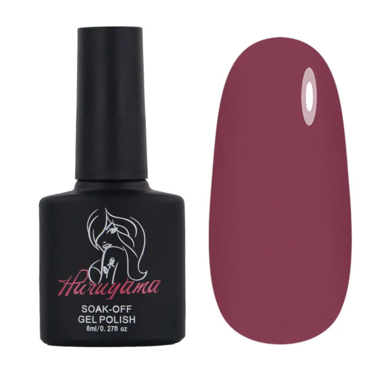 Haruyama Mauve red gel nail polish 344