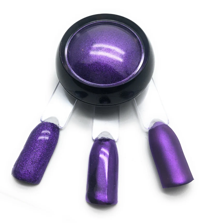 NOCTÍS Dark purple chrome nail powder